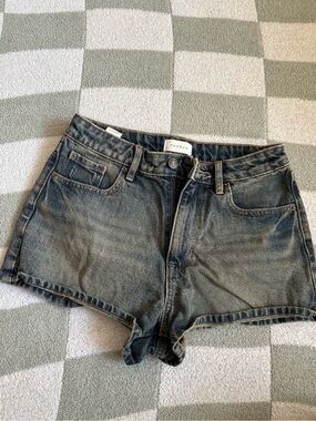 PacSun Women's Washed Denim Shorts - Faded Blue